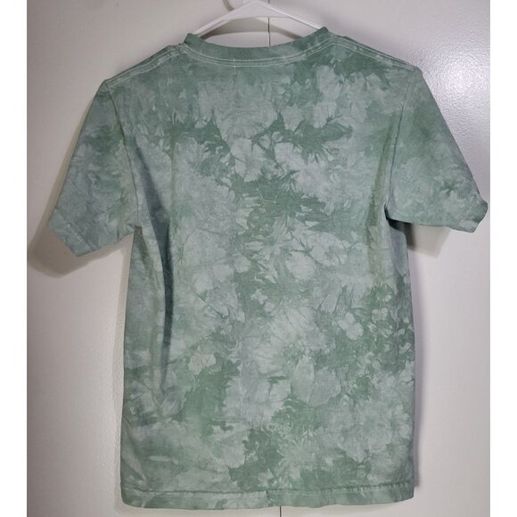 DAYDREAMER x FREE PEOPLE Rolling Stones Tie Dye Tongue Graphic T Shirt Green - Picture 3 of 6